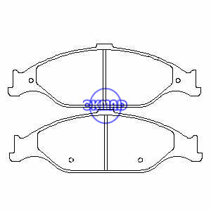 Pastilhas de freio para cupê conversível FORD USA MUSTANG FMSI:7675-D804 OEM:XR3Z-2001-AA WVA:24776, F804